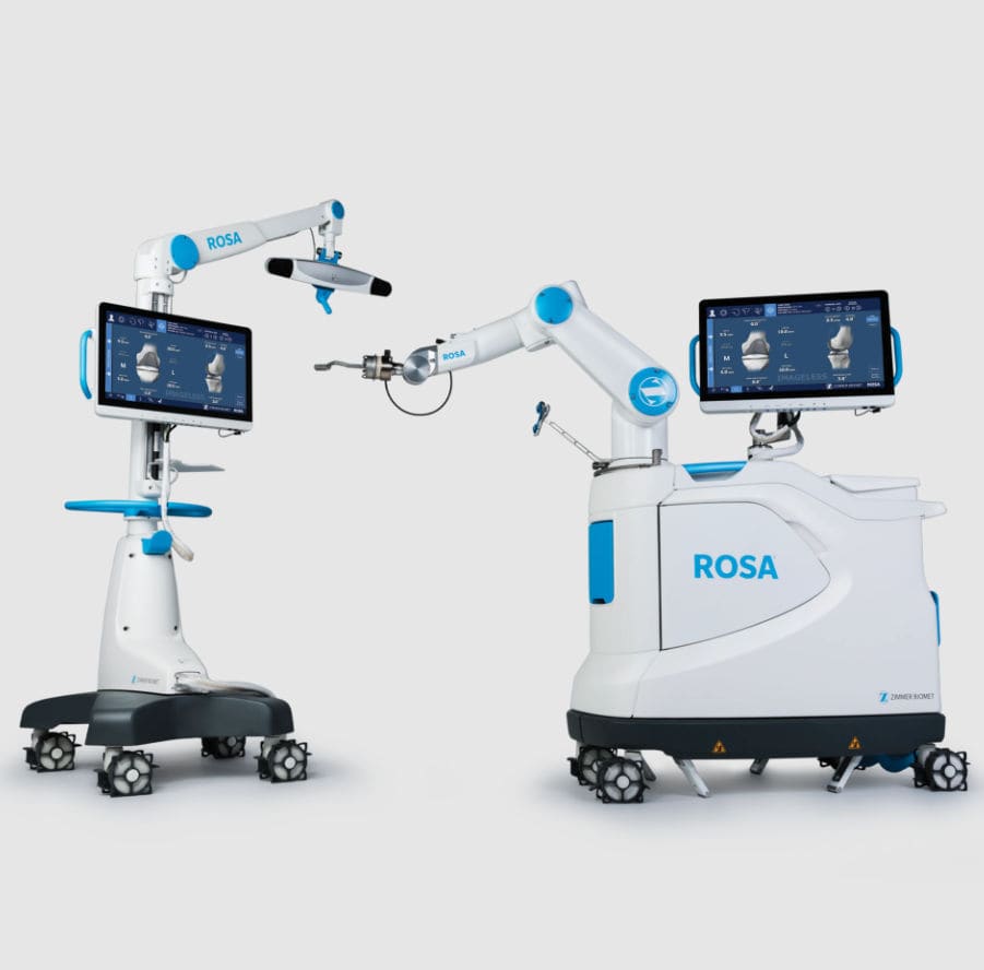 Robot ROSA — aide robotique pour prothèse de genou